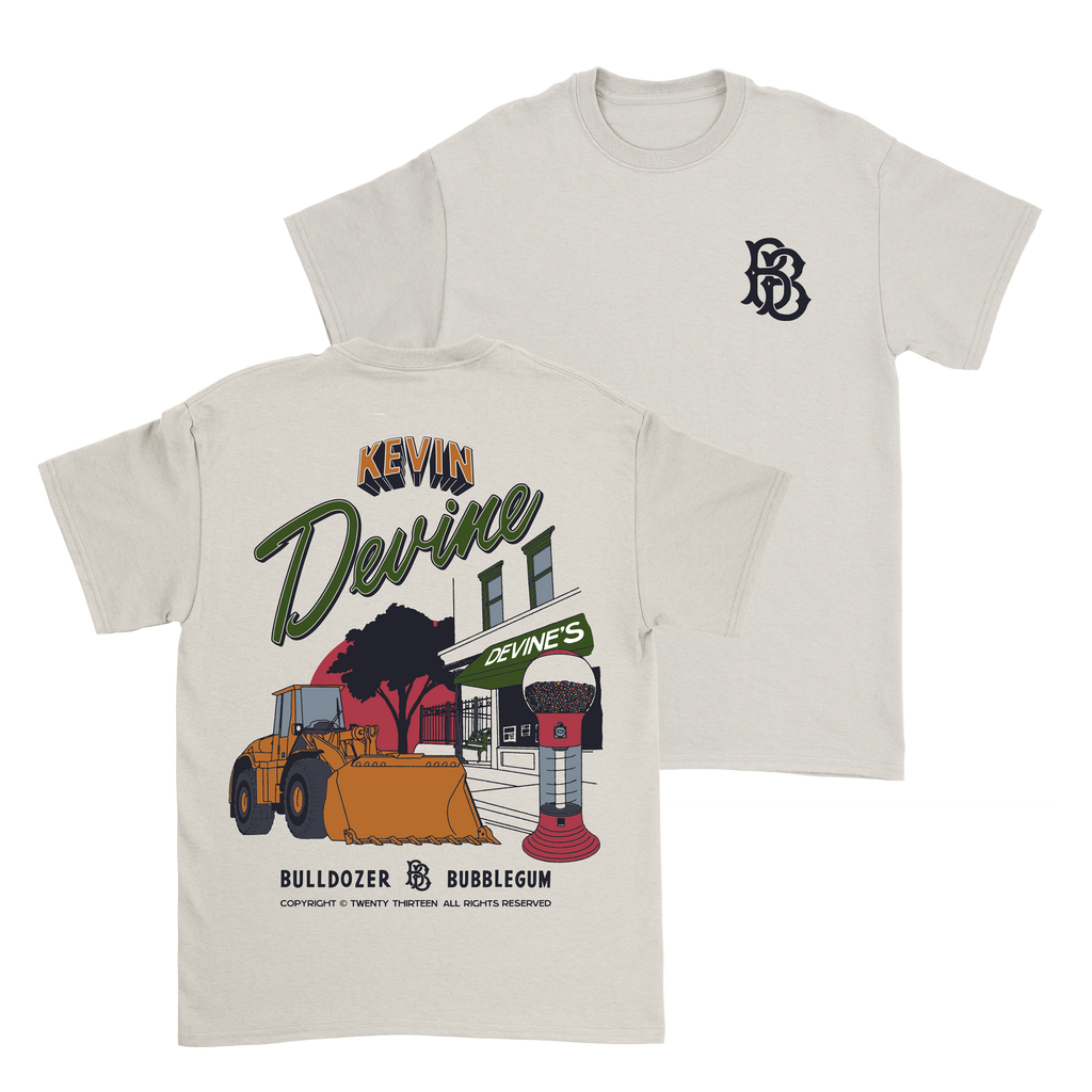Kevin Devine - Bubbledozer T-Shirt AND Bubblegum + Bulldozer 2xLP Bundle Hoodie, Sweatshirt | PureTeeCo.com (Image 2)
