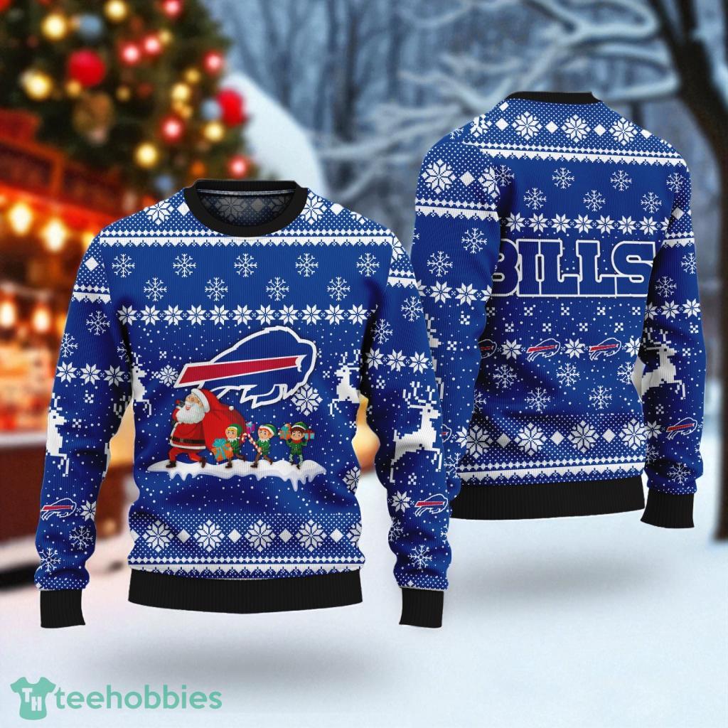 Buffalo-Bills Santa Claus Ugly Sweater Christmas