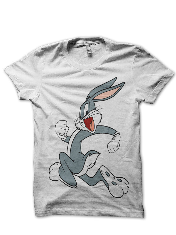 Bunny White Tee Hoodie, Sweatshirt | PureTeeCo.com