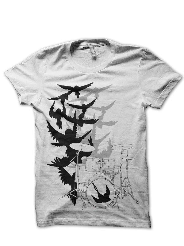 The Byrds White Tee Hoodie, Sweatshirt | PureTeeCo.com