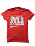 M1 Garand Red Half Sleeve T-Shirt Hoodie, Sweatshirt | PureTeeCo.com