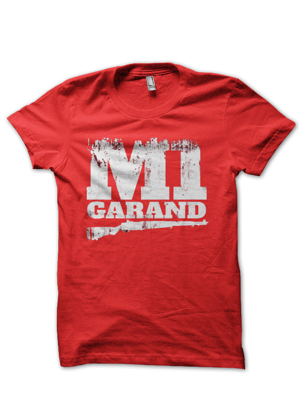 M1 Garand Red Half Sleeve T-Shirt Hoodie, Sweatshirt | PureTeeCo.com