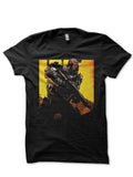 Call of Duty Black Half Half Sleeve T-Shirt Hoodie, Sweatshirt | PureTeeCo.com