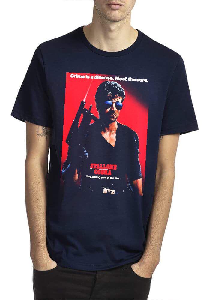 Stallone Copra Navy Blue T-Shirt Hoodie, Sweatshirt | PureTeeCo.com