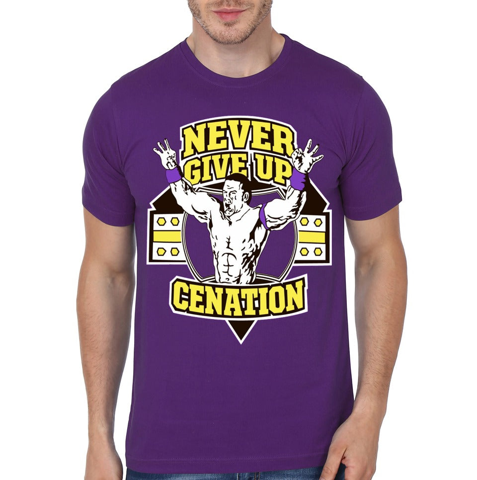 Never Give Up Purple T-Shirt Hoodie, Sweatshirt | PureTeeCo.com