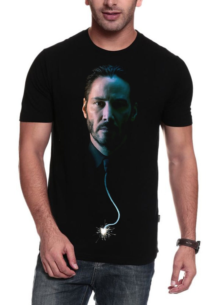John Wick Black Half Sleeve T-Shirt Style007 Hoodie, Sweatshirt | PureTeeCo.com