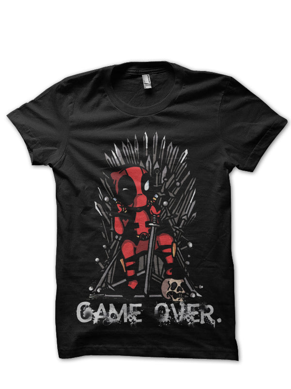 Game Over Black Tee Hoodie, Sweatshirt | PureTeeCo.com