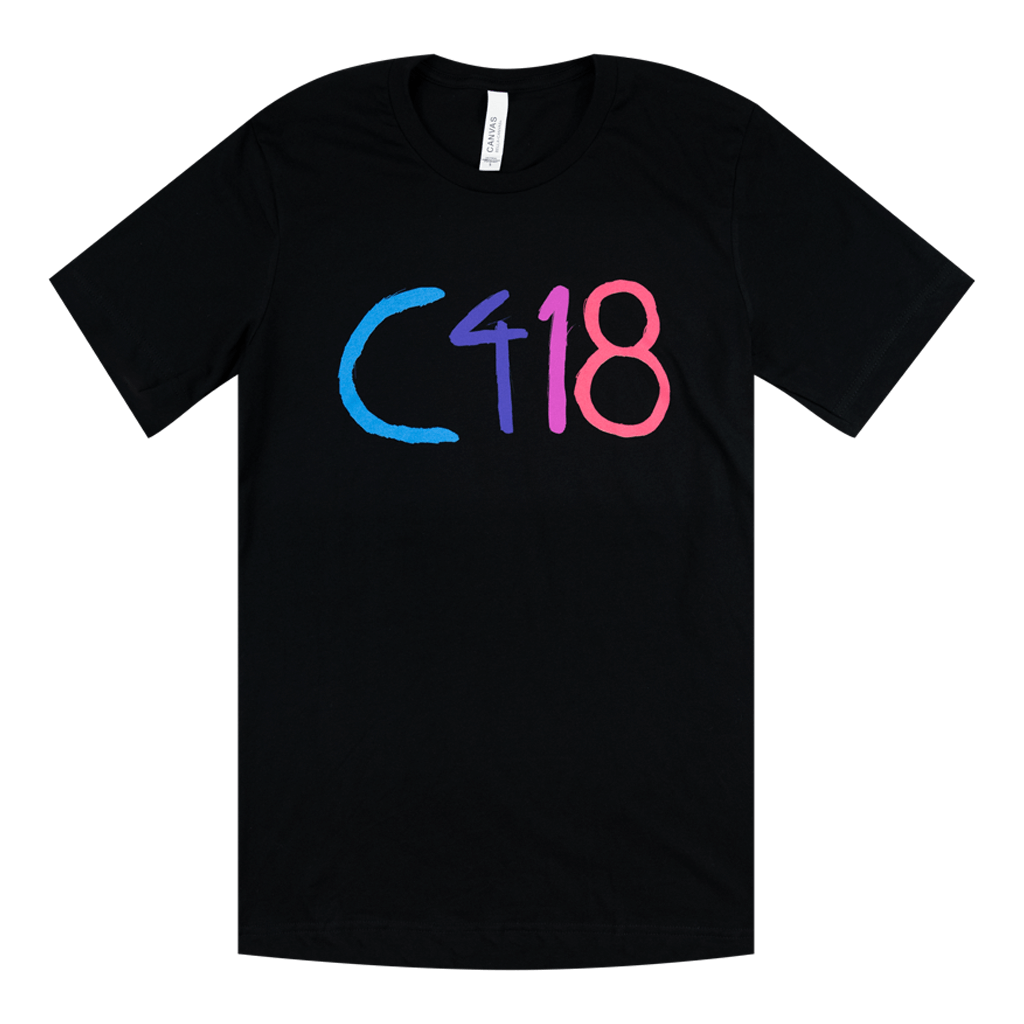 C418 Logo Black T-Shirt Hoodie, Sweatshirt | PureTeeCo.com (Image 1)