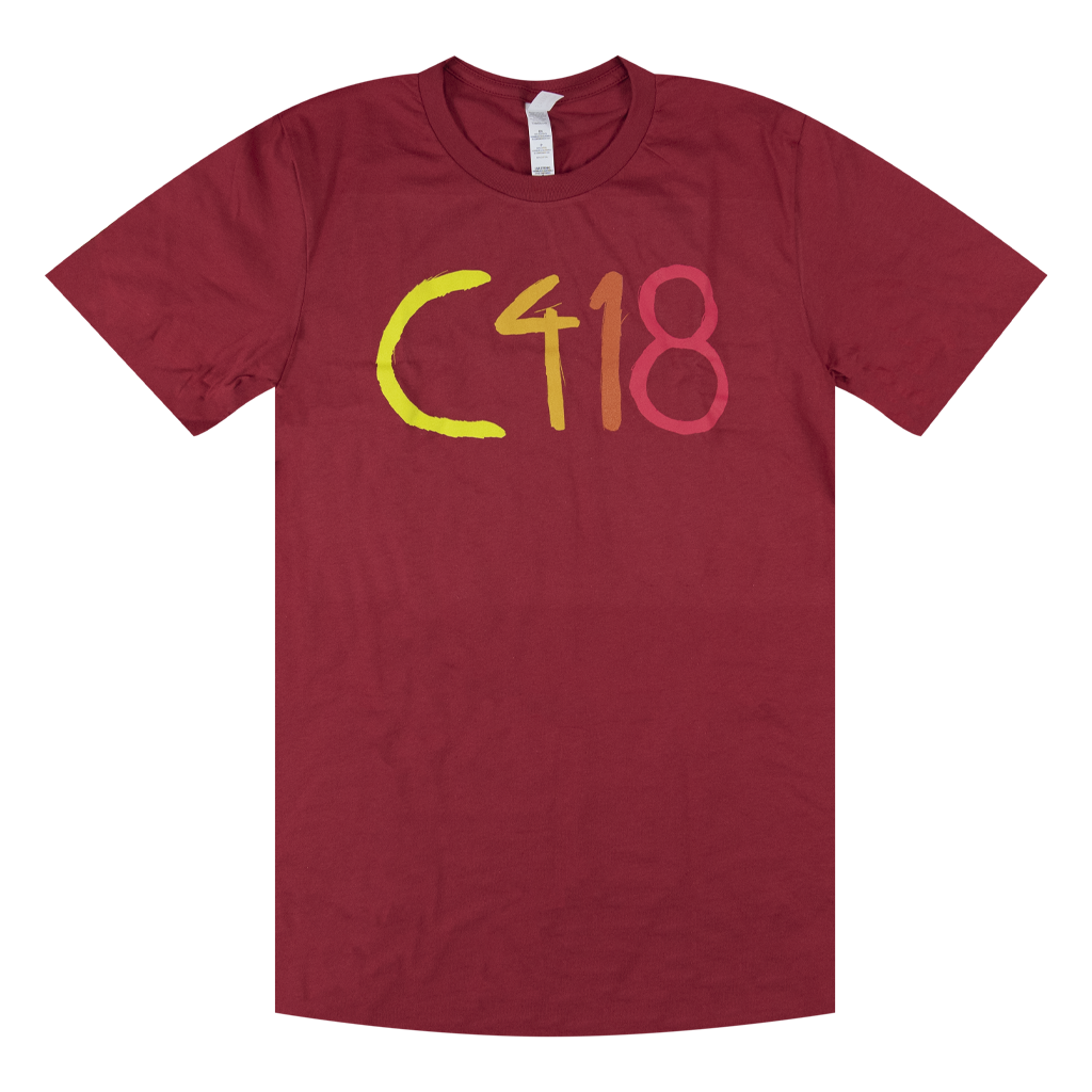 C418 Logo Red T-Shirt Hoodie, Sweatshirt | PureTeeCo.com (Image 1)