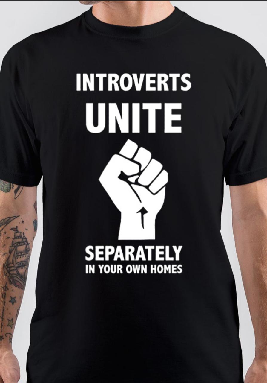 Introverts Unite T-Shirt Hoodie, Sweatshirt | PureTeeCo.com