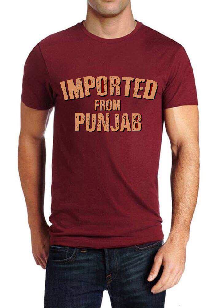 Imported From Punjab Half Sleeve T-Shirt Hoodie, Sweatshirt | PureTeeCo.com