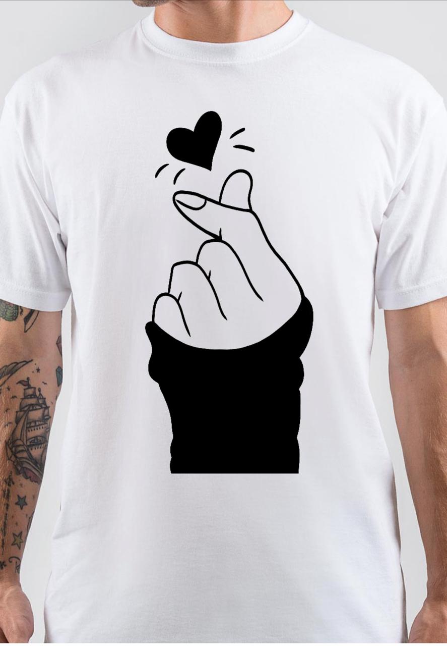 Finger Heart T-Shirt Hoodie, Sweatshirt | PureTeeCo.com