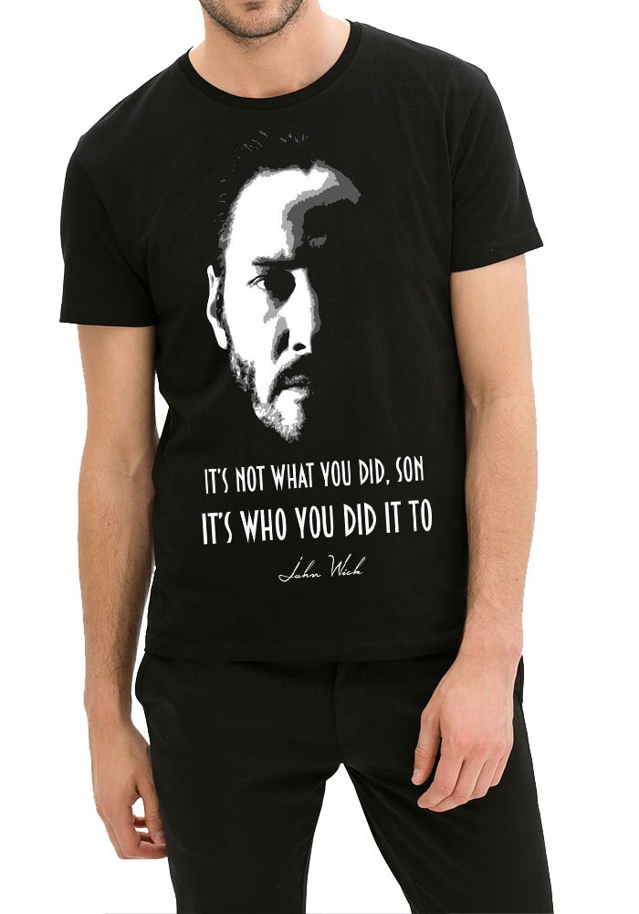 John Wick Black Half Sleeve T-Shirt Style005 Hoodie, Sweatshirt | PureTeeCo.com
