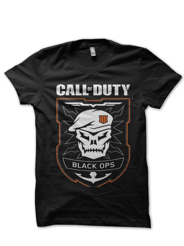 Call of Duty Black Half Sleeve T-Shirt Hoodie, Sweatshirt | PureTeeCo.com