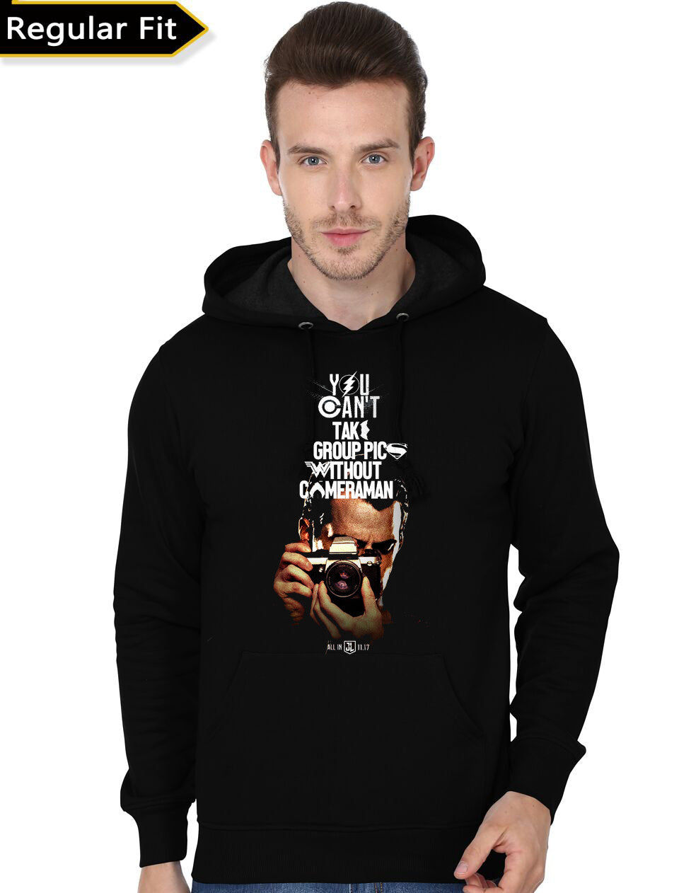 You Canâ€™t Take Group Pics Without Cameraman Black Hoodie T-Shirts, Sweatshirt | PureTeeCo.com