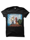 Deadpool Camping Black T-Shirt Hoodie, Sweatshirt | PureTeeCo.com