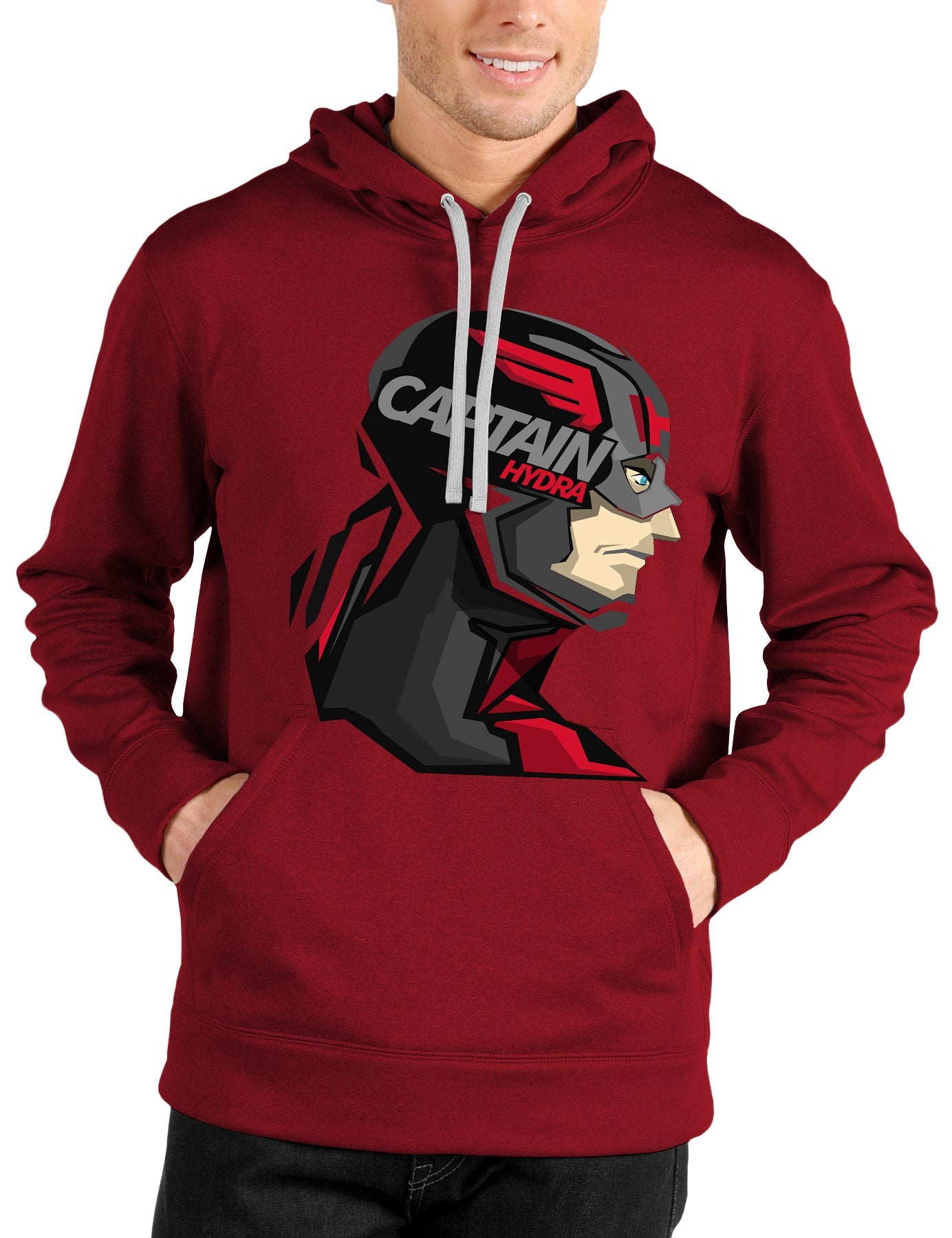 Captain Hydra Red Hoodie T-Shirts, Sweatshirt | PureTeeCo.com