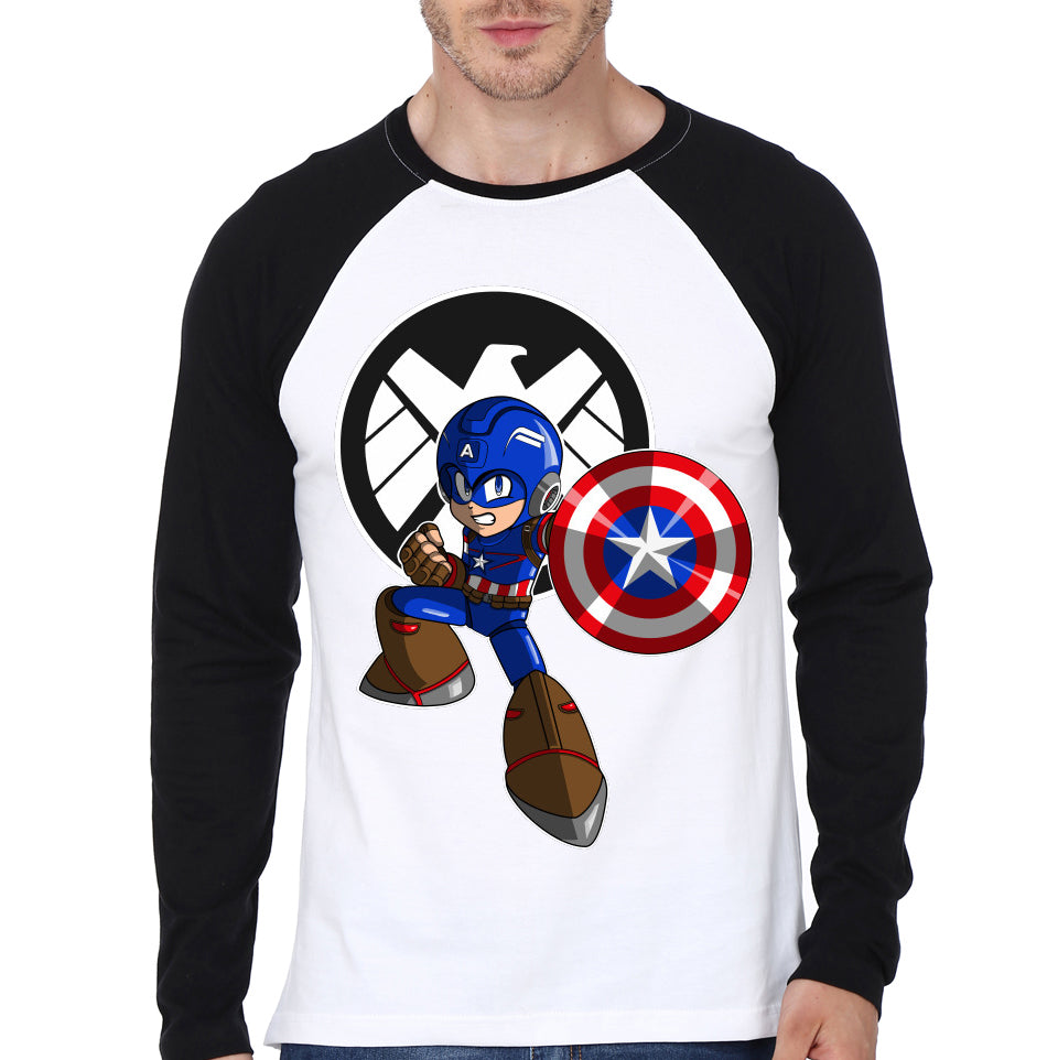 Kid Captain Raglan Tee Hoodie, Sweatshirt | PureTeeCo.com
