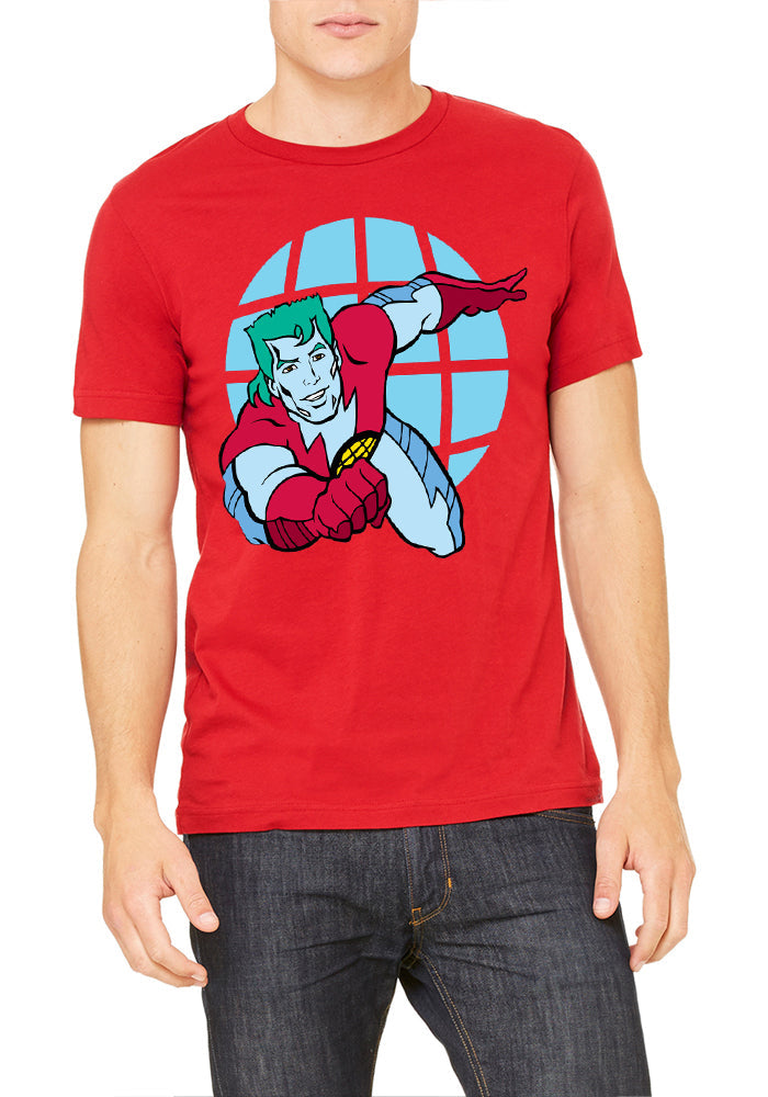 Captain Planet Red T-Shirt Hoodie, Sweatshirt | PureTeeCo.com