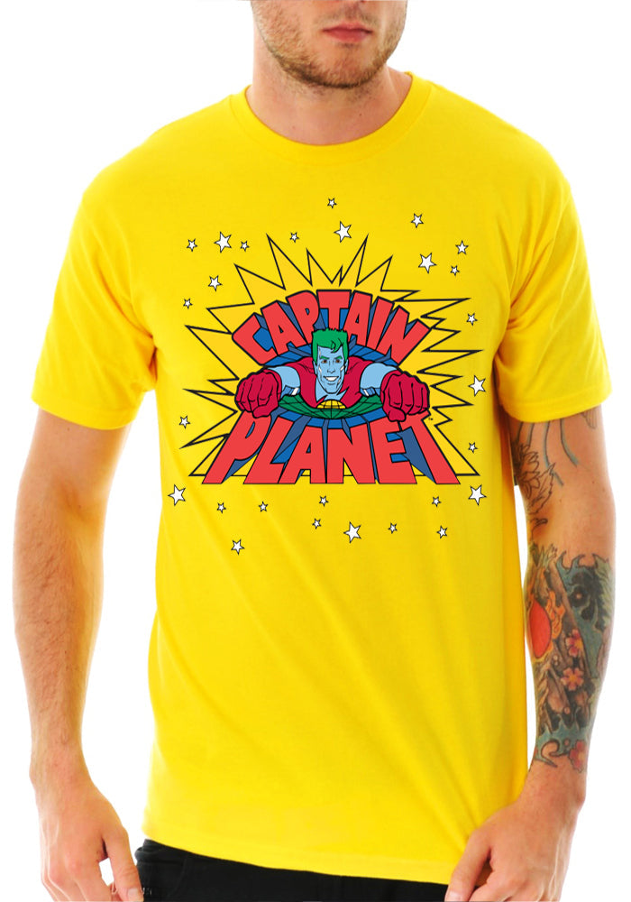 Captain Planet Yellow T-Shirt Hoodie, Sweatshirt | PureTeeCo.com