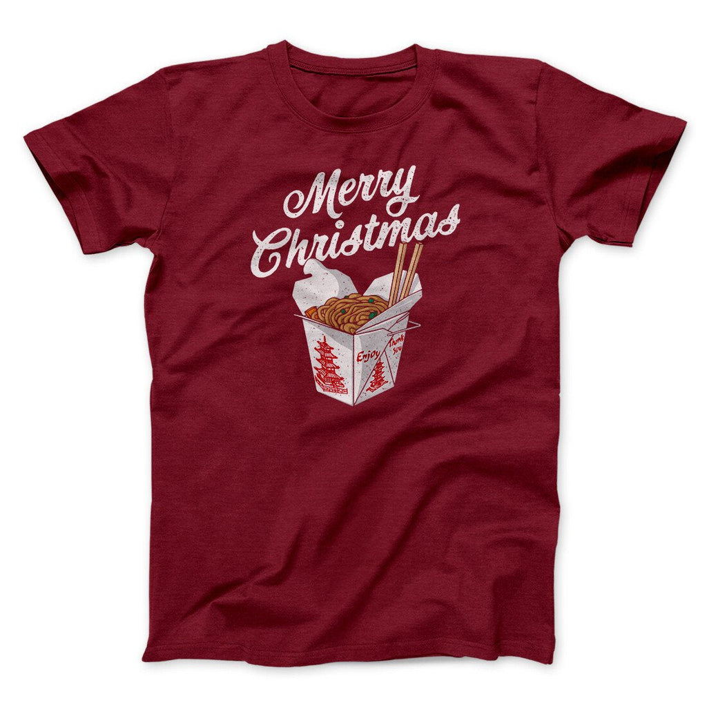 Merry Christmas Takeout Funny Hanukkah Men/Unisex T-Shirt Hoodie, Sweatshirt | PureTeeCo.com (Image 4)