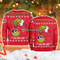 Carolina Hurricanes Grinch Hand Ugly Christmas Sweater 3D