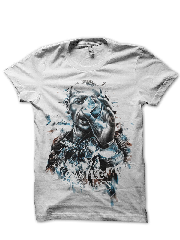 Chester Bennington Castle Of Glass White T-Shirt Hoodie, Sweatshirt | PureTeeCo.com