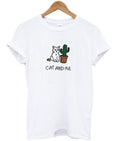 cat and me cactus t-shirt Hoodie, Sweatshirt | PureTeeCo.com