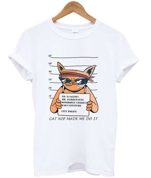 cat nip made mi do it t-shirt Hoodie, Sweatshirt | PureTeeCo.com
