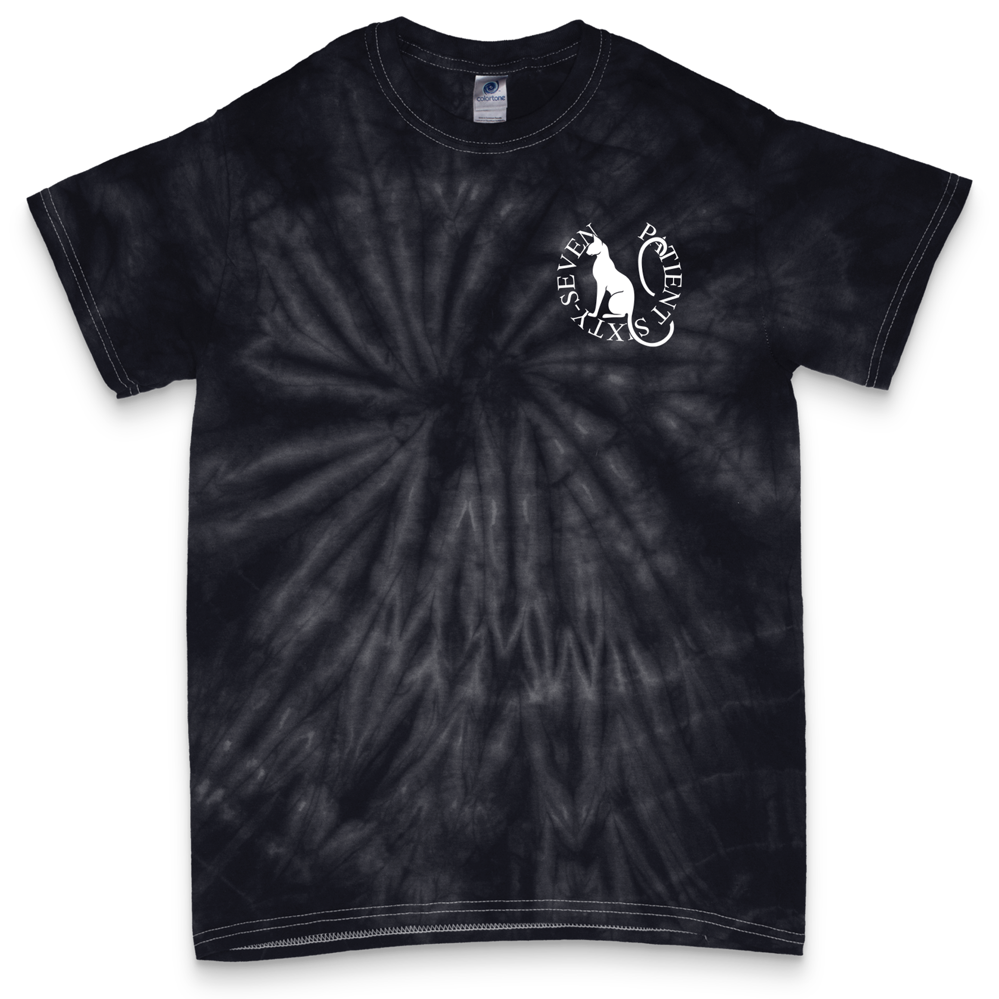 Patient Sixty-Seven - Cat Dye Tee Hoodie, Sweatshirt | PureTeeCo.com (Image 2)