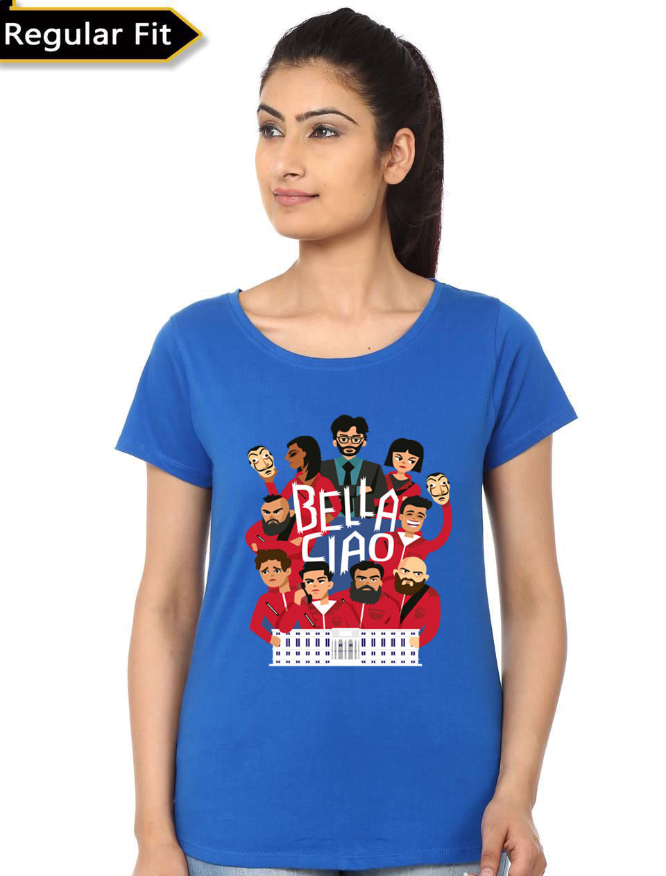 Money Heist Half Sleeve Girls T-Shirt Hoodie, Sweatshirt | PureTeeCo.com