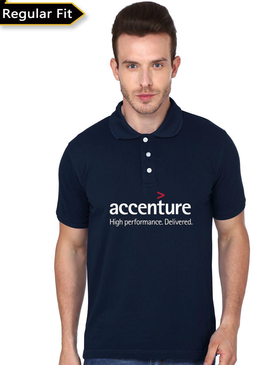 Accenture Navy Blue Polo T-Shirt Hoodie, Sweatshirt | PureTeeCo.com