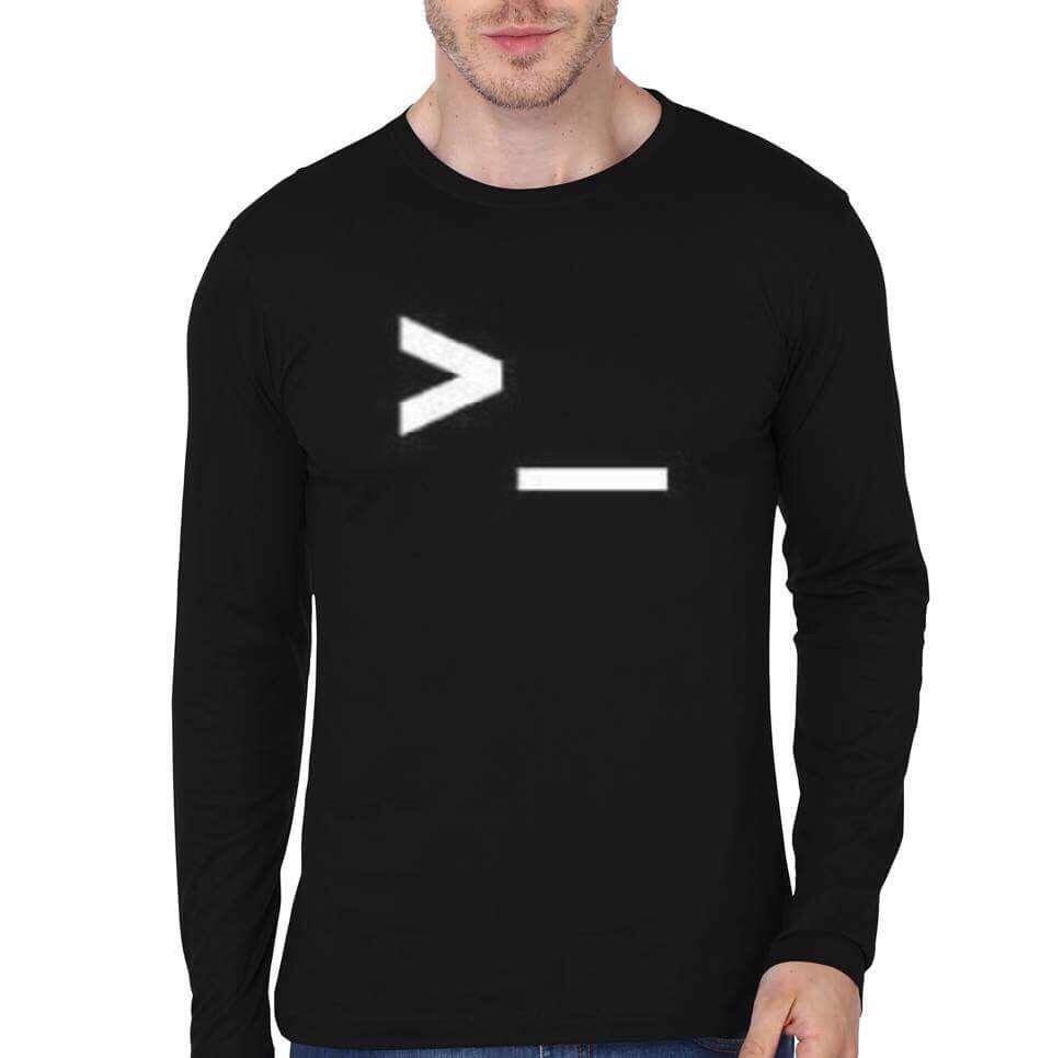 Terminal Black Full Sleeve T-Shirt Hoodie, Sweatshirt | PureTeeCo.com