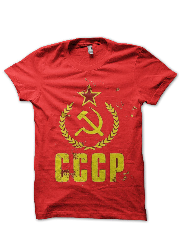 CCCP Red T-Shirt Hoodie, Sweatshirt | PureTeeCo.com