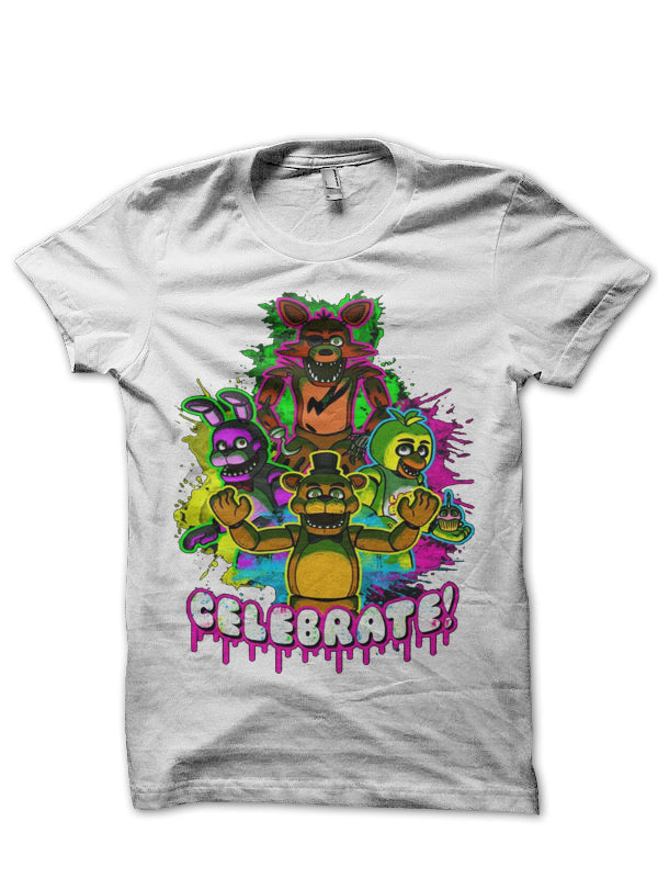 Celebrate White Tee Hoodie, Sweatshirt | PureTeeCo.com