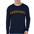 Chernobyl Typography Navy Blue Full Sleeve T-Shirt Hoodie, Sweatshirt | PureTeeCo.com