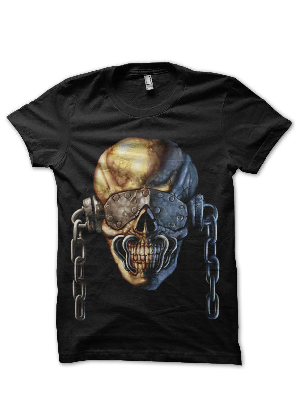 Chain Skull Black T-Shirt Hoodie, Sweatshirt | PureTeeCo.com