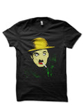 Charlie Chaplin Pop Art Black T-Shirt Hoodie, Sweatshirt | PureTeeCo.com