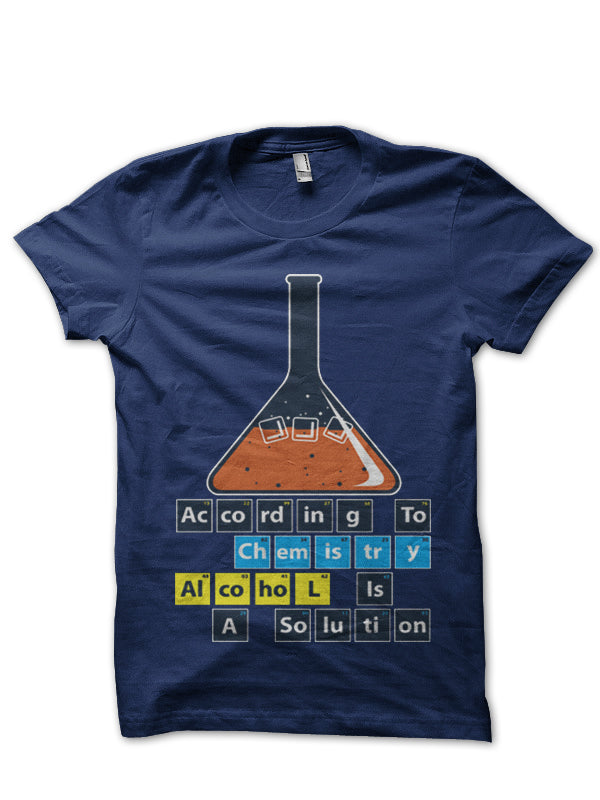 Chemistry Navy Blue Tee Hoodie, Sweatshirt | PureTeeCo.com