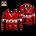 Chevrolet Corvette Merry Christmas Red Ugly Sweater