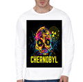 Chernobyl skull White Full Sleeve T-Shirt Hoodie, Sweatshirt | PureTeeCo.com