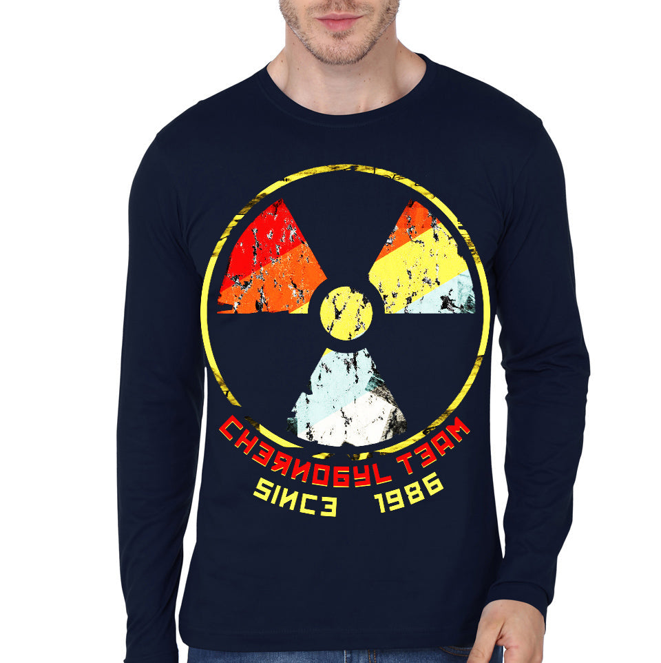 Chernobyl Navy Blue Full Sleeve T-Shirt Hoodie, Sweatshirt | PureTeeCo.com