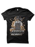 Chicken Dinner Half Sleeve Black T-Shirt Hoodie, Sweatshirt | PureTeeCo.com