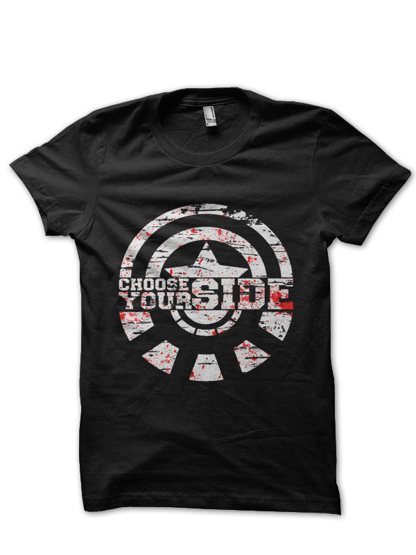 Choose Your Side Black T-Shirt Hoodie, Sweatshirt | PureTeeCo.com
