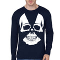 Radioactive skull Navy Blue Full Sleeve T-Shirt Hoodie, Sweatshirt | PureTeeCo.com