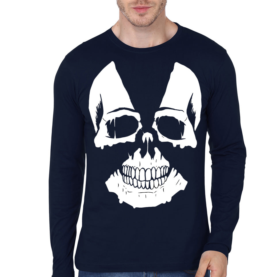 Radioactive skull Navy Blue Full Sleeve T-Shirt Hoodie, Sweatshirt | PureTeeCo.com