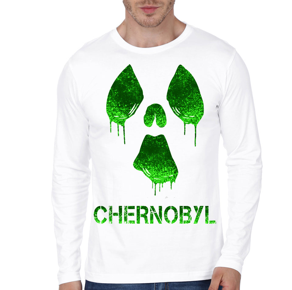 Chernobyl Glow White Full Sleeve T-Shirt Hoodie, Sweatshirt | PureTeeCo.com