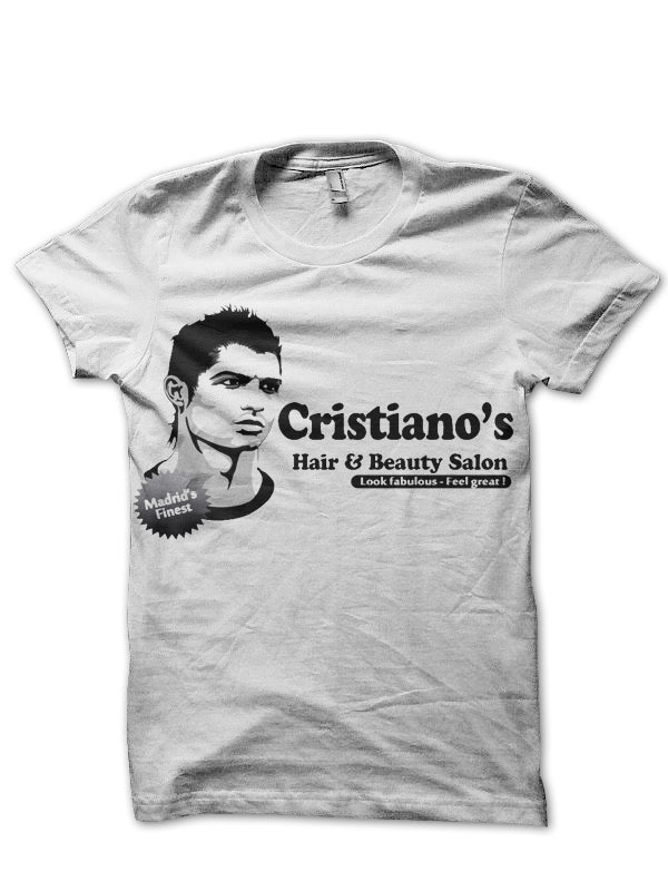 Christiano White Tee Hoodie, Sweatshirt | PureTeeCo.com