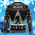 Christmas Gifts, Bigfoot Ugly Christmas Sweater Unique Gift, Bigfoot Sweater Unique Gift