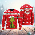 Cincinnati Reds MLB The Grinch Funny Merry Christmas Ugly Sweater 3D New Trend